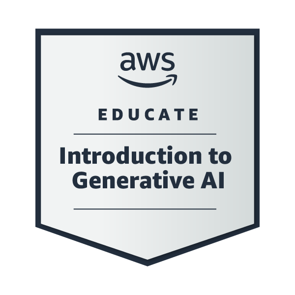AWS Educate Generative AI Badge
